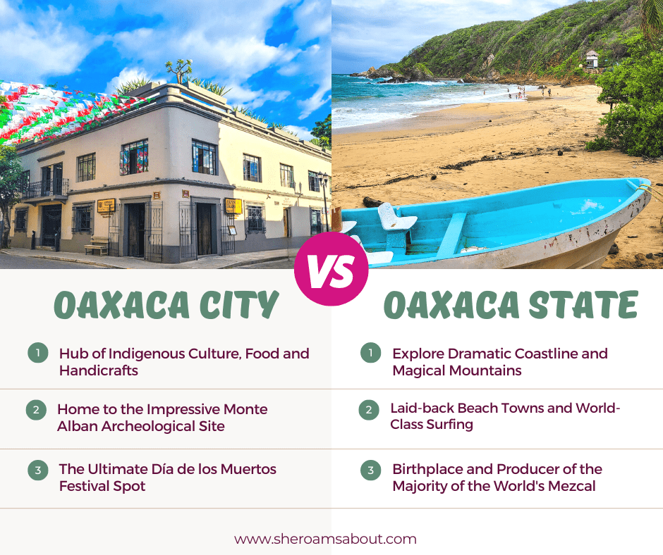 When deciding how to get to Oaxaca you need to first figure out if you want to go to Oaxaca City or Oaxaca State.