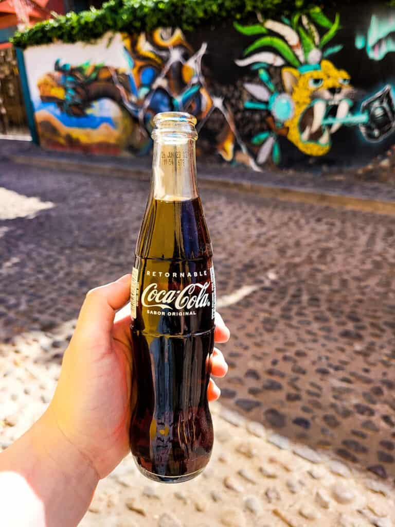 While the drinking age in Mexico is 18, there are a lot of delicious non-alcoholic drinks to enjoy like classic Mexican Coke.
