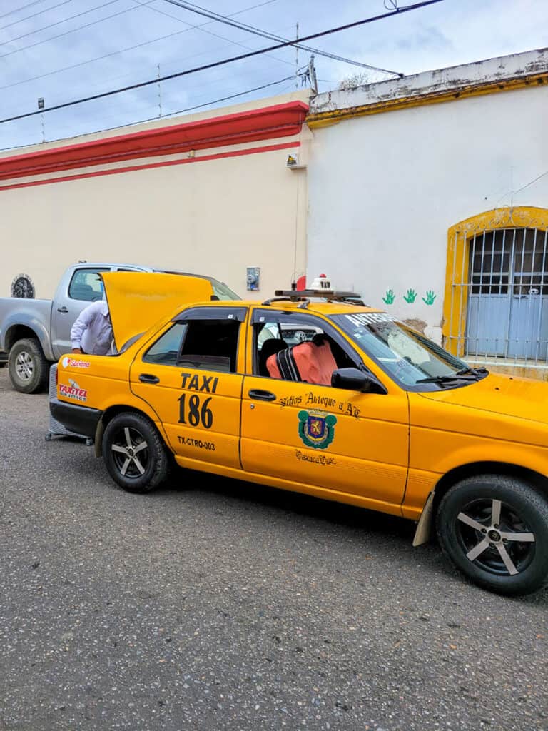 To stay safe, use only authorized taxis in Oaxaca.